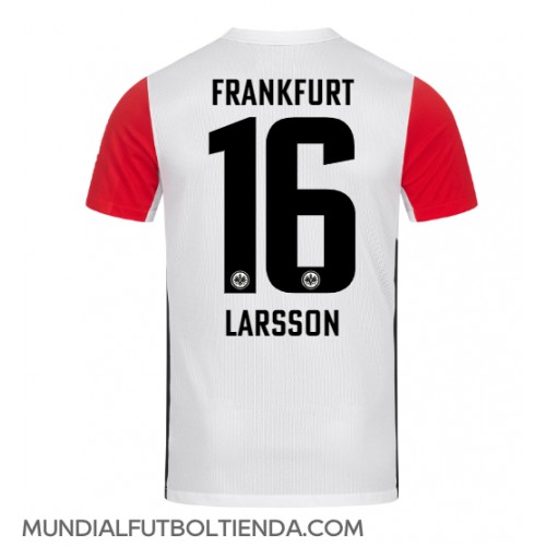 Camiseta Eintracht Frankfurt Hugo Larsson #16 Primera Equipación Replica 2024-25 mangas cortas